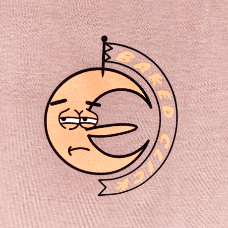 Sleepy Moon TEE Salmon Pink