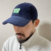 Logo Corduroy Cap Navy