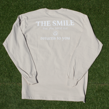 Smile Long Sleeve Tee Beige