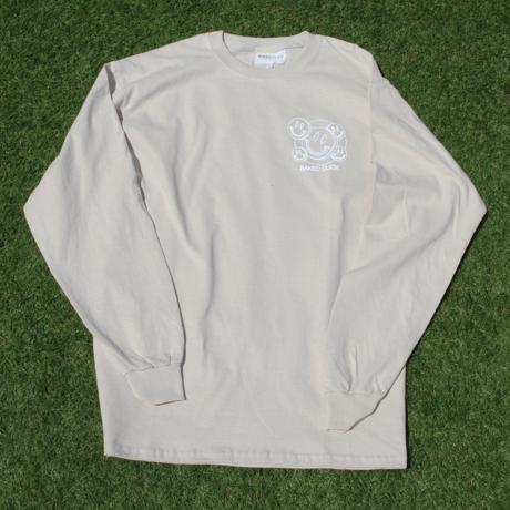 Smile Long Sleeve Tee Beige