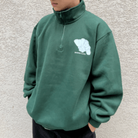 Half Zip Vibin Green