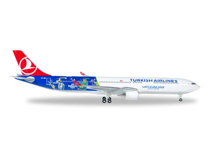 Herpa ヘルパ [529556] A330-300 トルコ航空「UEFAユーロ2016」