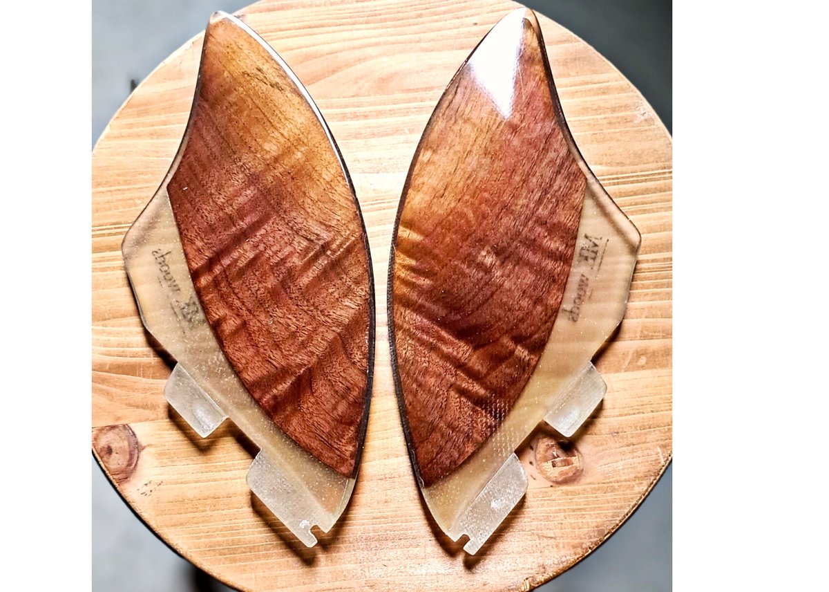 サーフィン・ボディボード Mk woods Twin woodfin FCS フィッシュ・サーフボード》スピード × スタイル × お洒落な木目