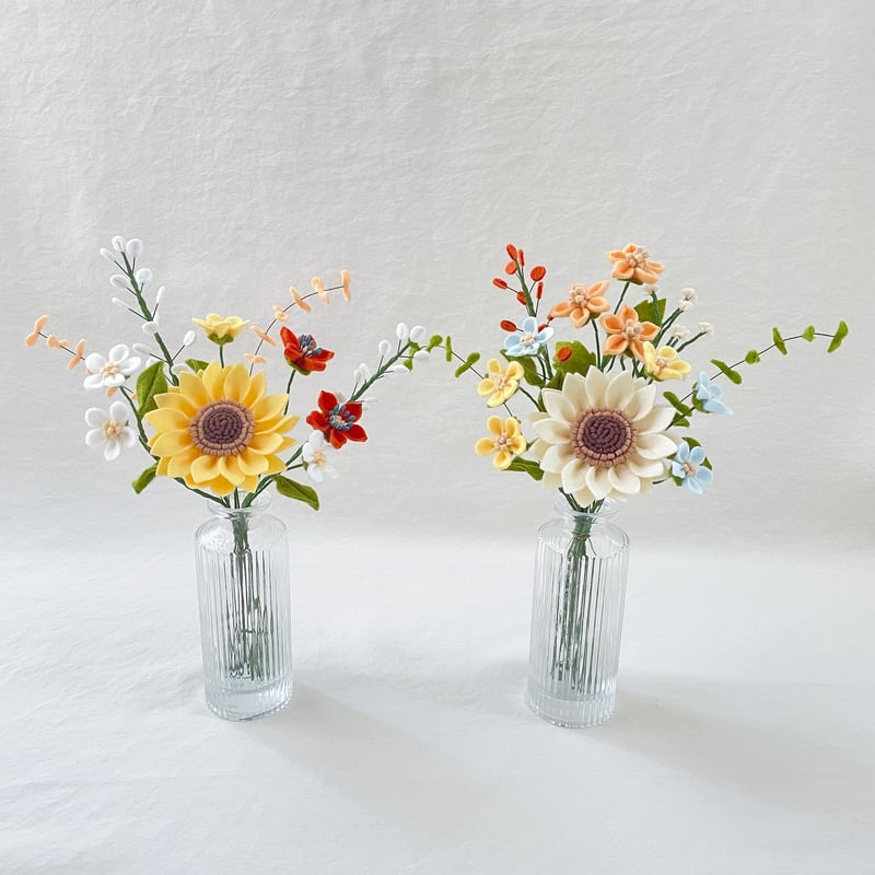 ひまわり~mini bouquet~ フェルトフラワー | heartthrob_flowers