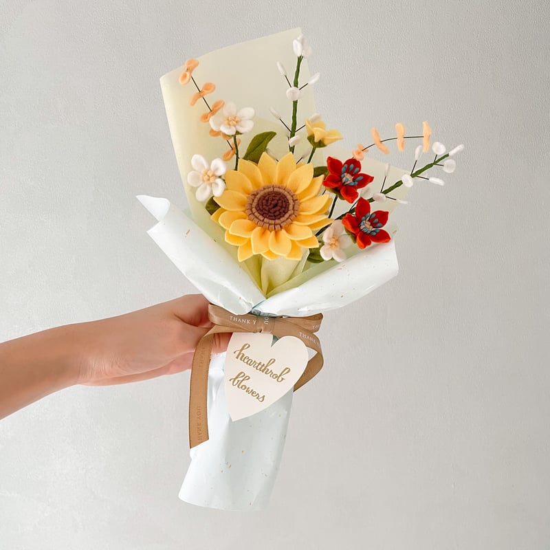 アリスフェルトままごとひまわり300個 Amazon | BAZIMA DIY フェルトフラワーアートクラフトキット DIY
