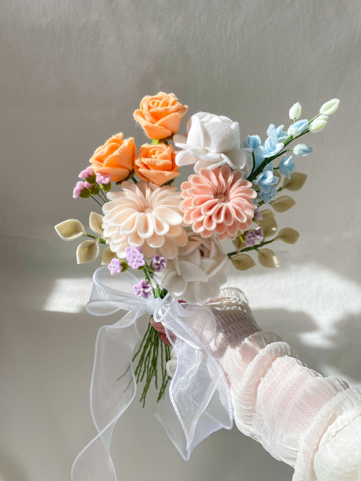 フェルトフラワーブーケ~dahlia~ | heartthrob_flowers