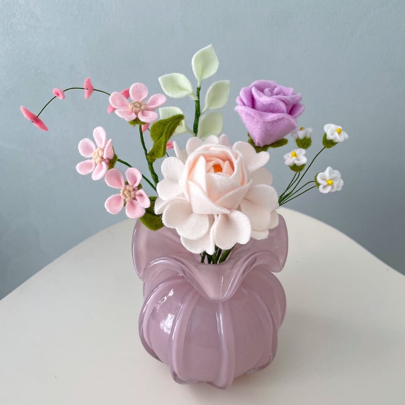 フェルトフラワーブーケ ~Ranunculus~ | heartthrob_flowers