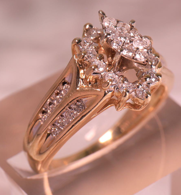 ☆Made in U.S.A☆K14ダイヤモンドリング☆マーキースデザイン☆ ☆Made in U.S.A☆K14ダイヤモンドリング☆マーキースデザイン☆