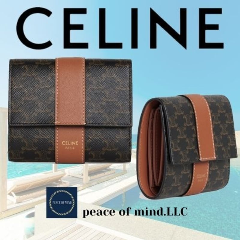 セリーヌ スモールトリフォールド ウォレット トリオンフCELINE - 折り財布