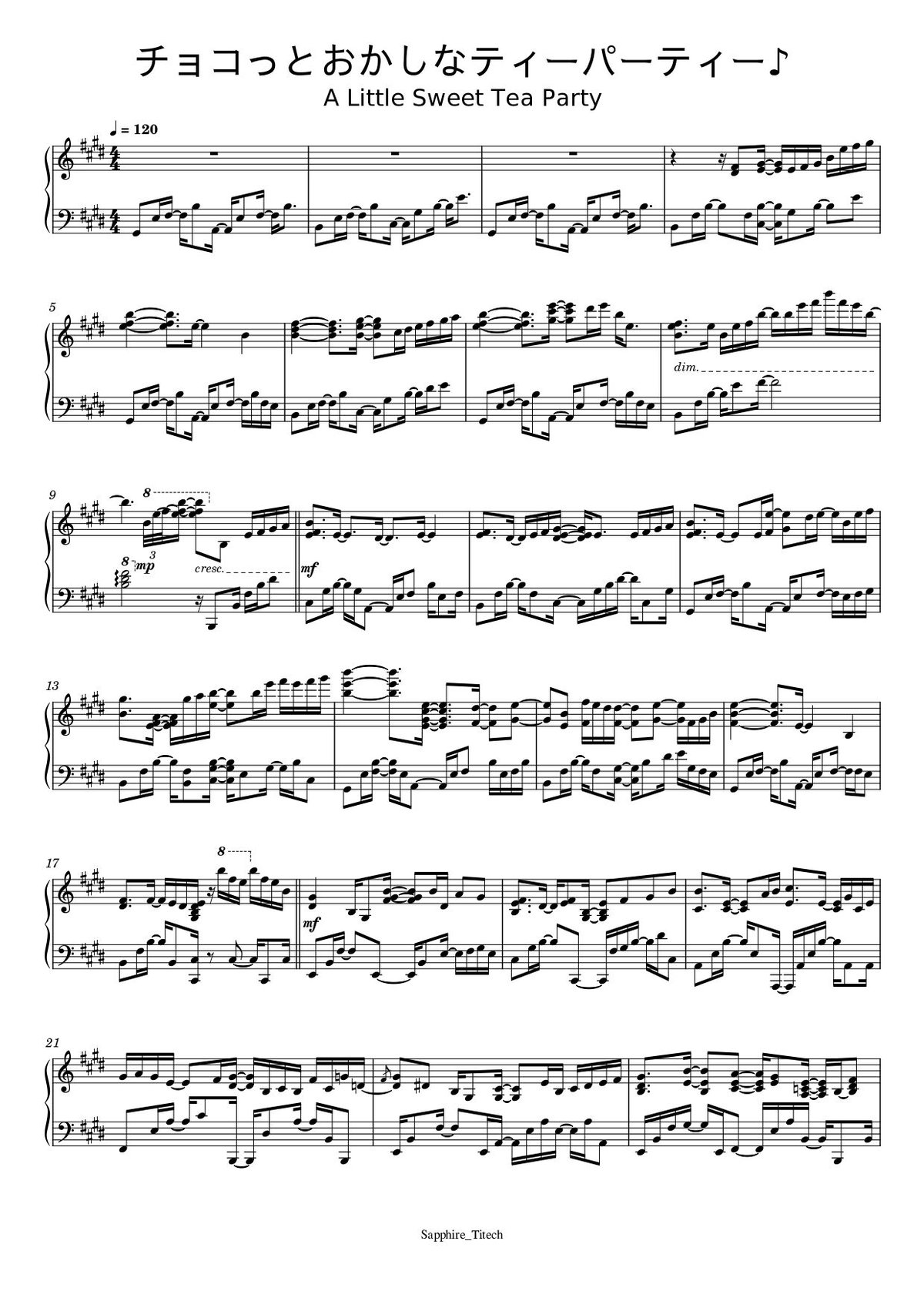 リップルフィールド(マップ) | さふぁいあたいてっくのカービィシリーズ楽譜売場