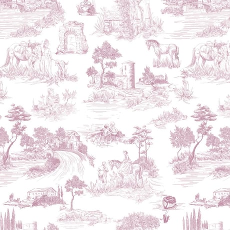 《Pink》toile de Jouy dress