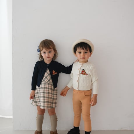 《Cream》Bear Cardigan(kids)