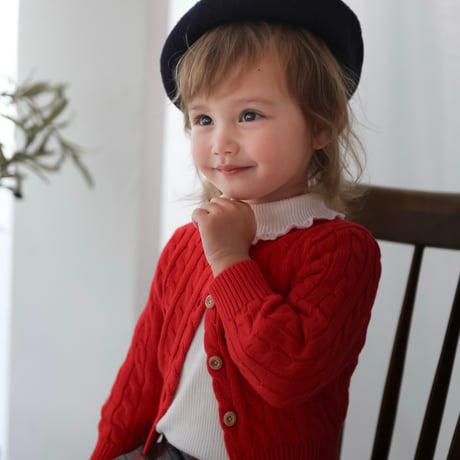《Red》Bear Cardigan(kids)