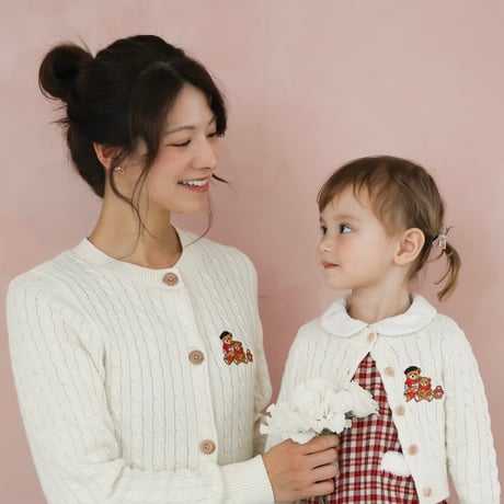 《Cream》Bear Cardigan(kids)