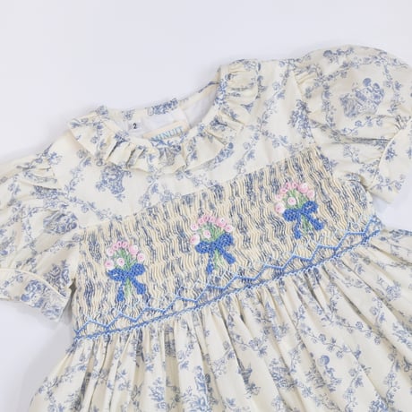 Antique Bouquet Smocking Dress