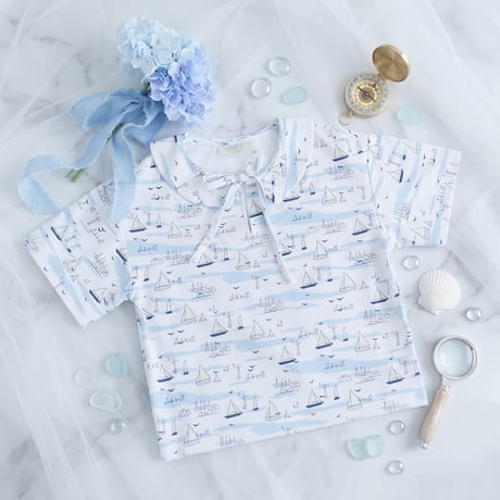 Marine yacht blouse