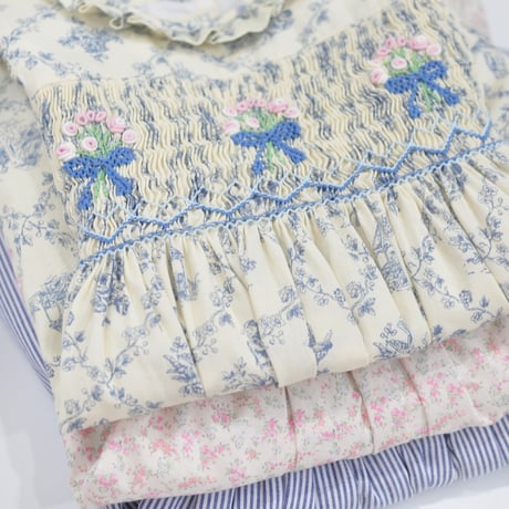 Antique Bouquet Smocking Dress
