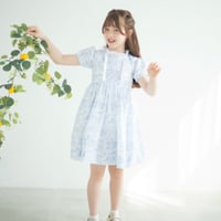 《Blue》toile de Jouy dress