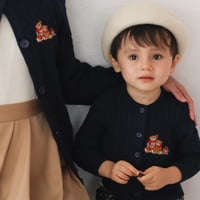 《Navy》Bear Cardigan(kids)