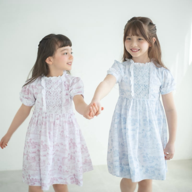 Blue》toile de Jouy dress | MINUIT(ミニュイ)
