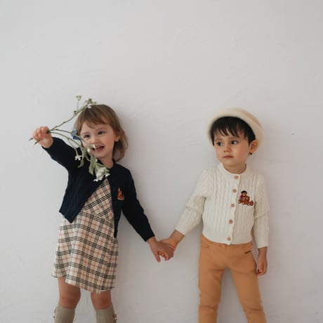 《Navy》Bear Cardigan(kids)