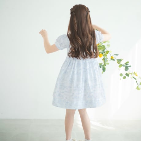 《Blue》toile de Jouy dress