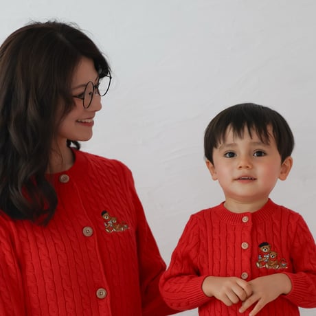 《Red》Bear Cardigan(kids)