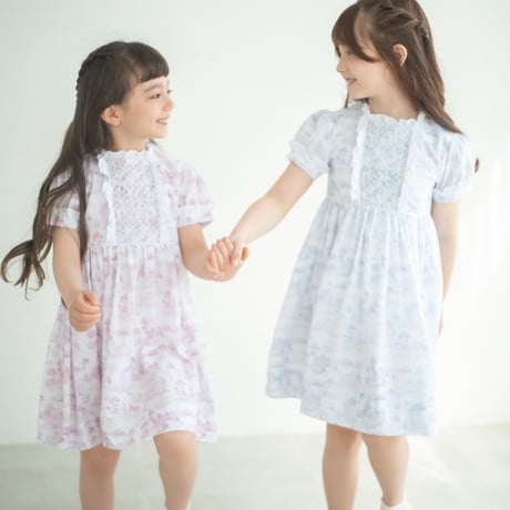 《Pink》toile de Jouy dress