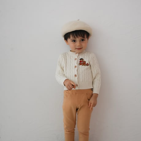 《Cream》Bear Cardigan(kids)