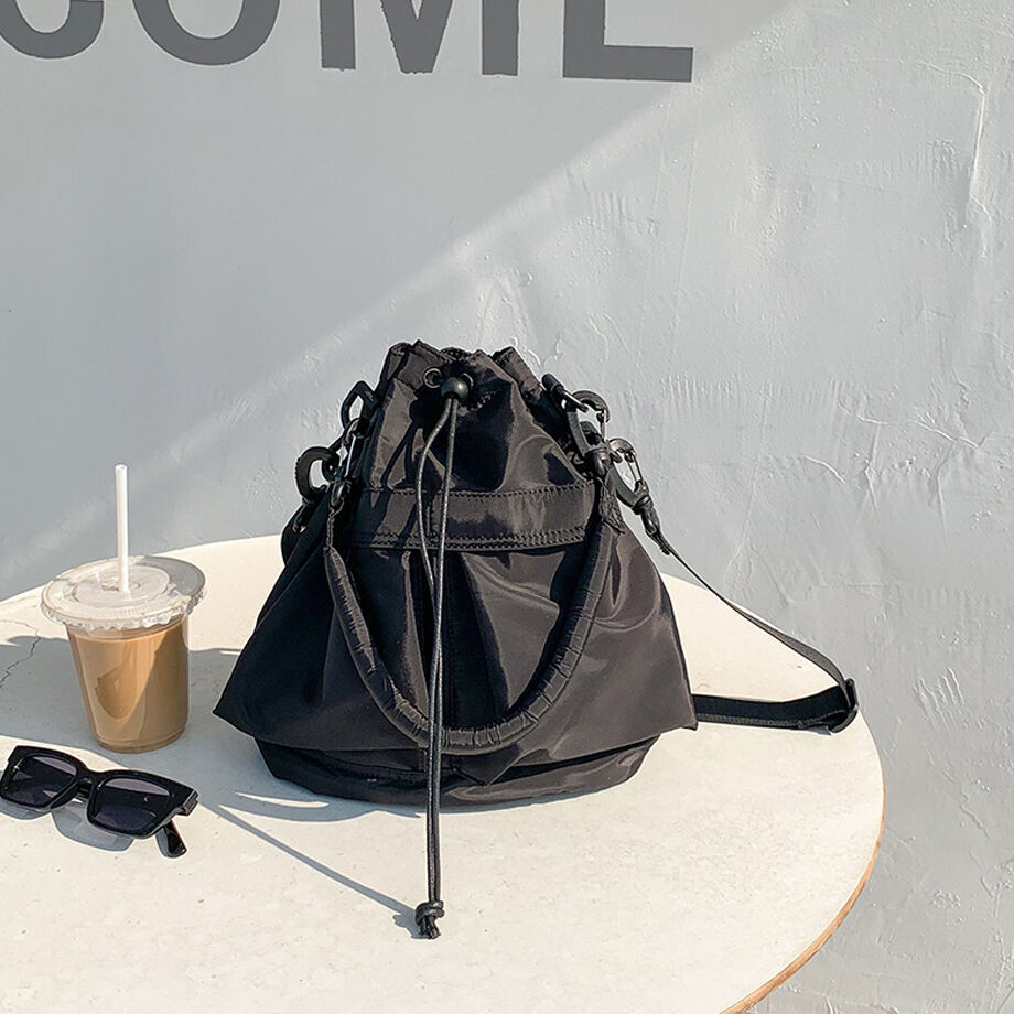 ドローコードショルダーバッグ【natural,beige,black,khaki】 | NOKA