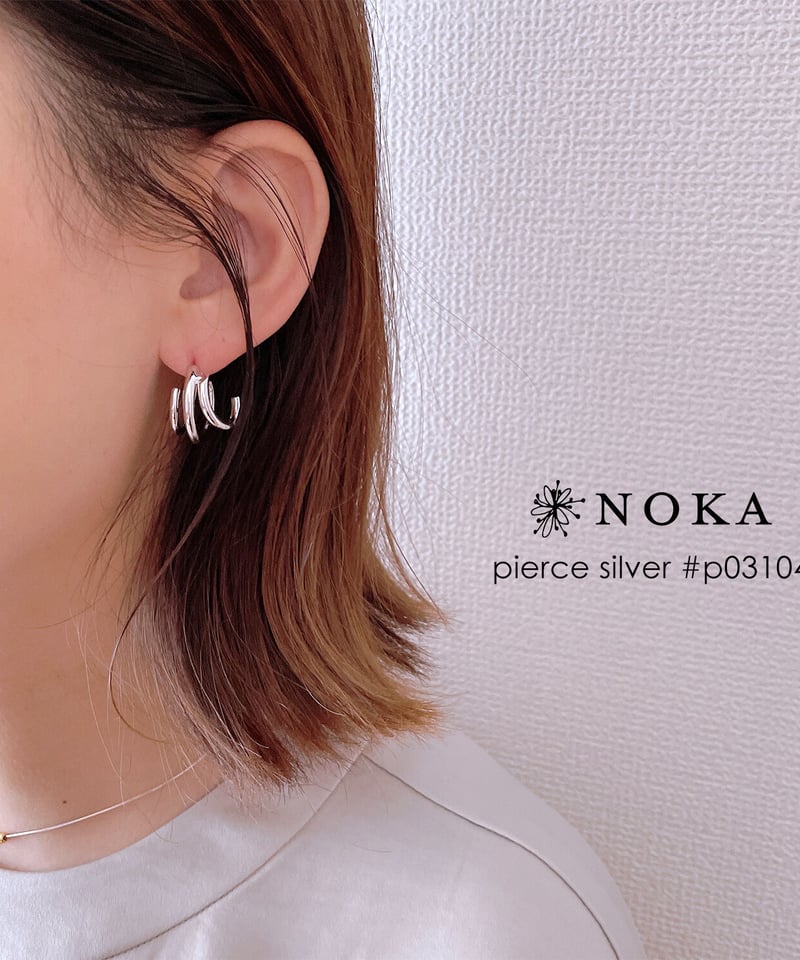 トリプルフープピアス | NOKA