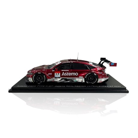 【Spark 1/43スケールモデルカー】 2024 Astemo CIVIC TYPE R-GT No.17