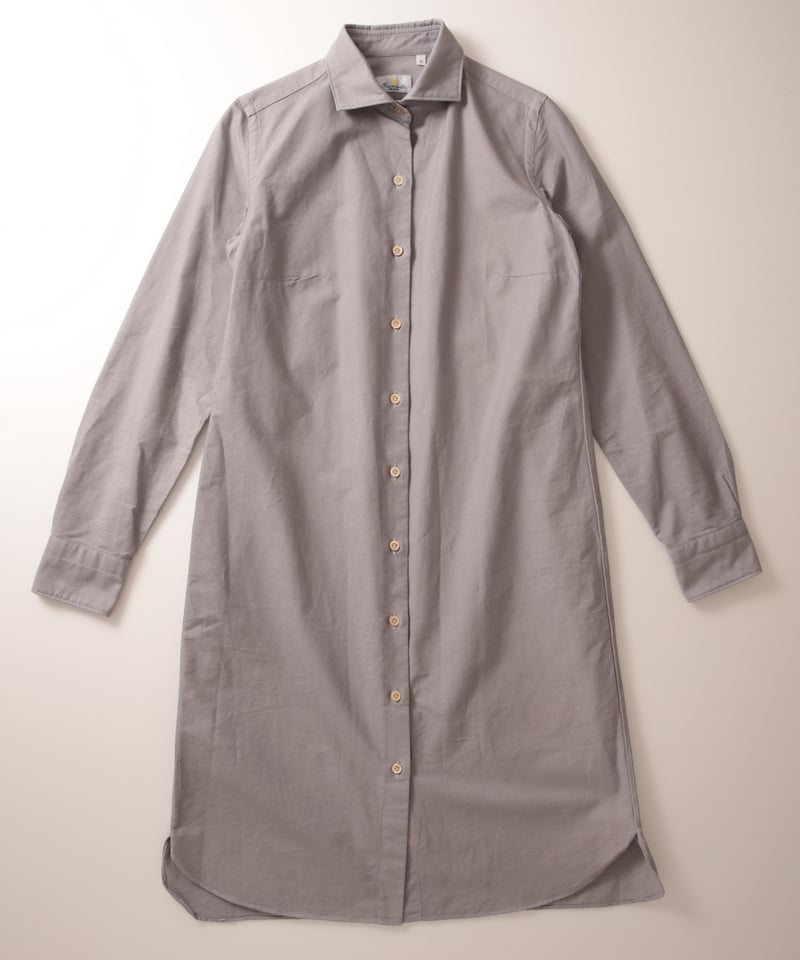 Ciannetto ×Amami 泥染め QoeLaMoon ワンピース M gray |