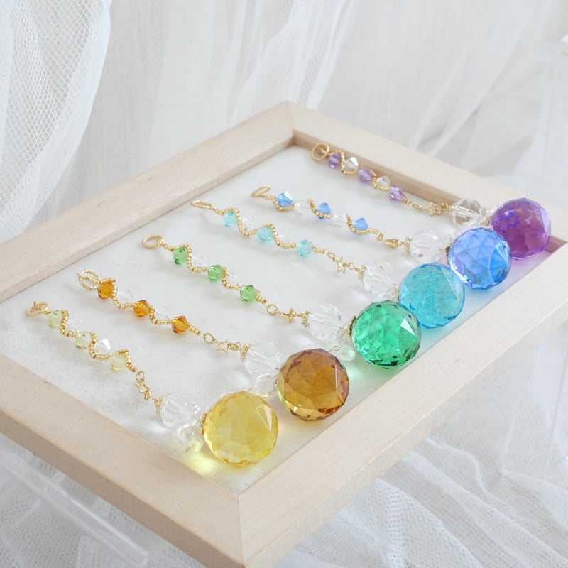 7色のチャクラ∞エンジェルサンキャッチャー | Atelier Kirart