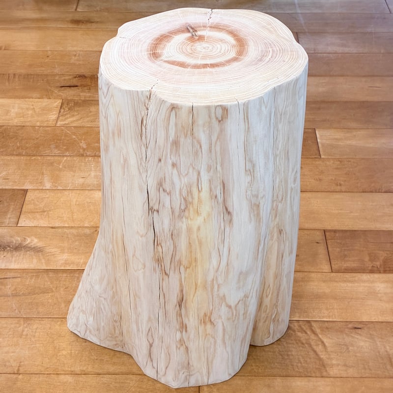 Hinoki Wood Stool No.1713 | Wood Factory Silky