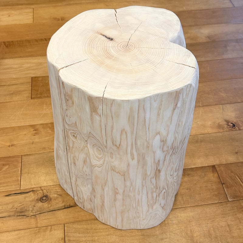 Hinoki Wood Stool No.801 | Wood Factory Silky