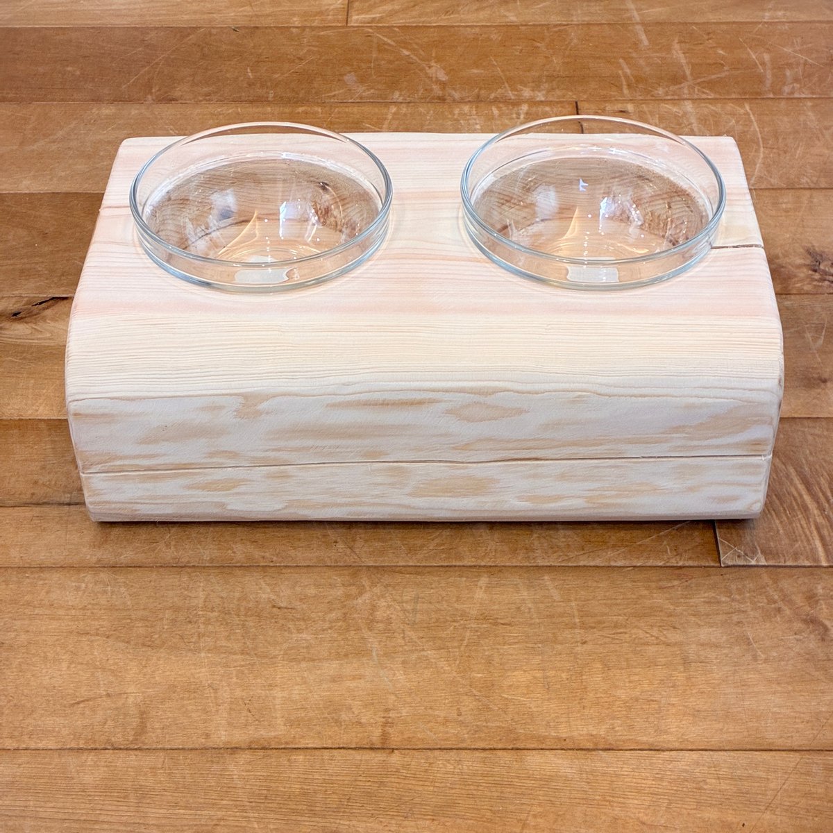 【Pet Table Hinoki】　犬用食器台　No.1451 Pet Table Hinoki】 小型犬用 No.1698 | Wood Factory