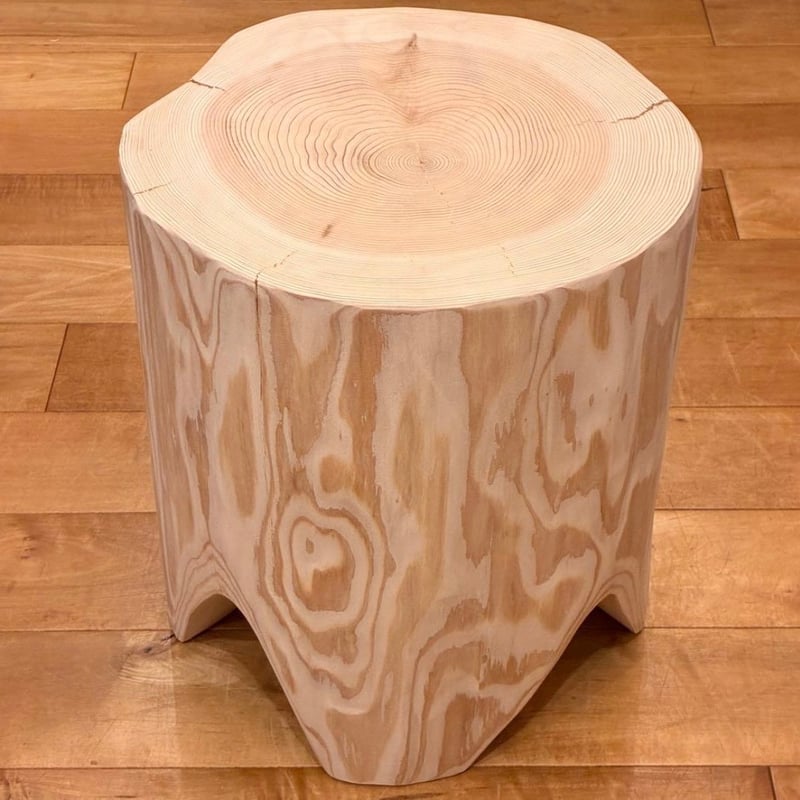 Sugi Wood Stool No.1656 | Wood Factory Silky