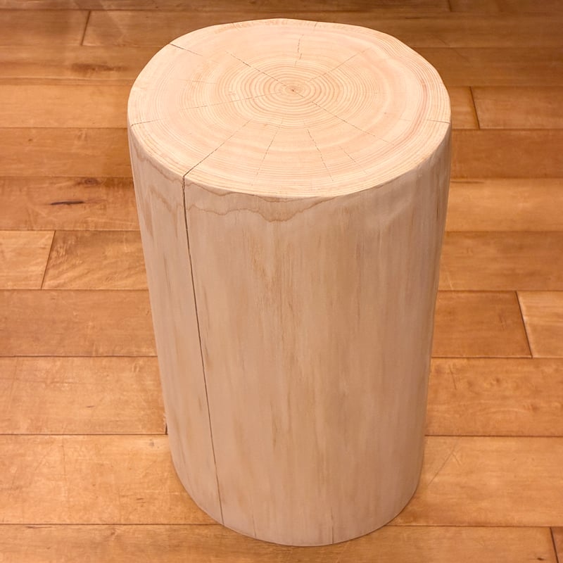 檜　丸太　椅子　スツール　No.1332 Hinoki Wood Stool No.1716 | Wood Factory Silky