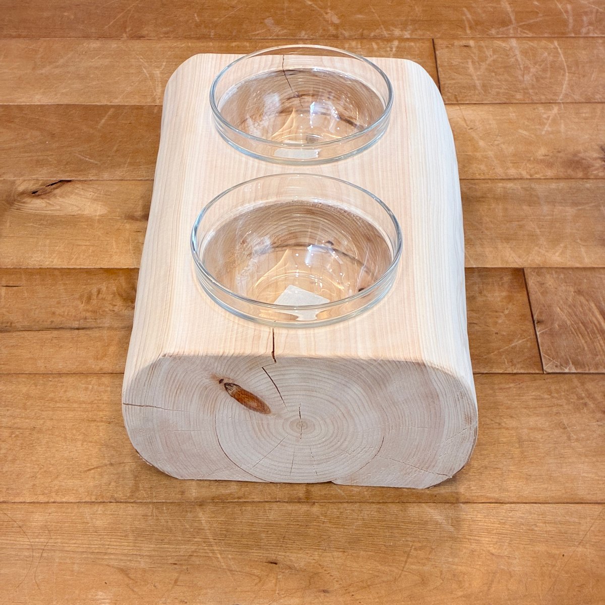 【Pet Table Hinoki】　犬用食器台　No.1479 Pet Table Hinoki】 小型犬用 No.1697 | Wood Factory