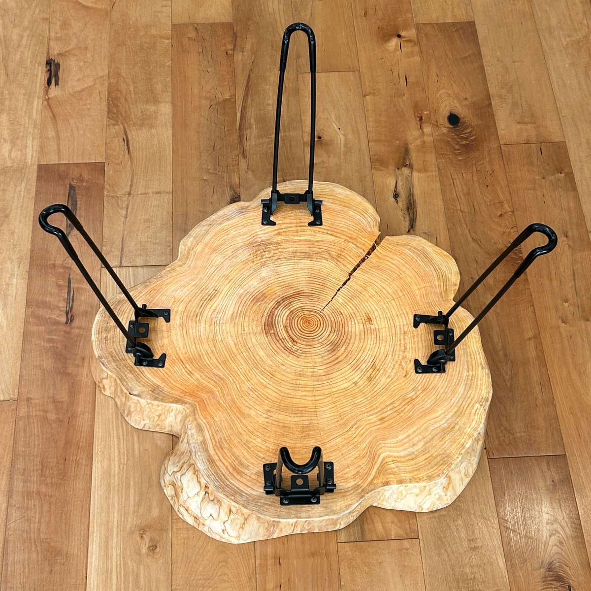 Hinoki Iron Table 】No.874 | Wood Factory Silky