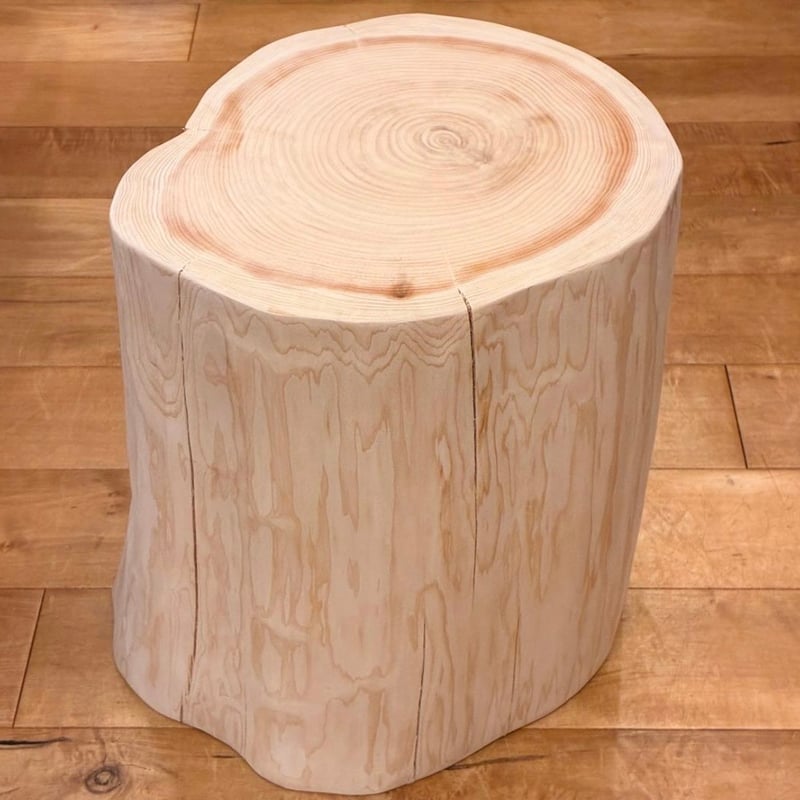 Hinoki Wood Stool No.1657 | Wood Factory Silky