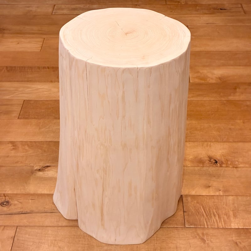 Hinoki Wood Stool No.1590 | Wood Factory Silky
