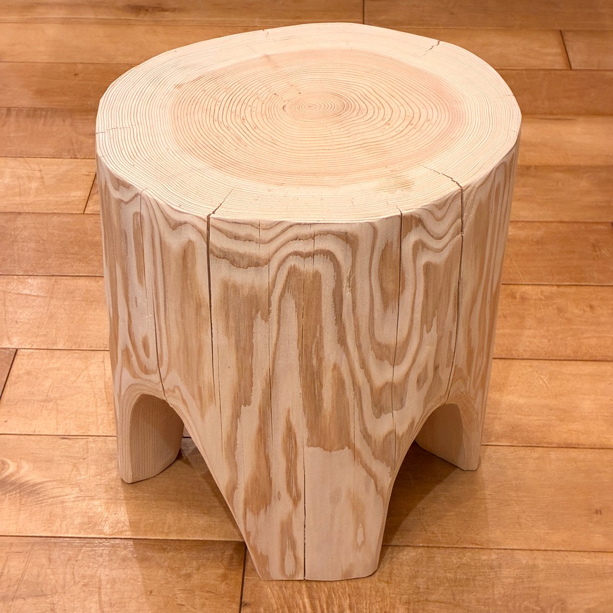 Sugi Wood Stool No.1551 | Wood Factory Silky