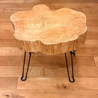 Hinoki Iron Table 】No.1643 | Wood Factory Silky