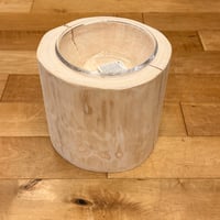 ペットテーブル ツイン 天然ひのき 丸太 | Wood Factory Silky