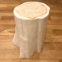檜　丸太 スツール 特大　裾広がり　No.1171 HINOMARU（檜の丸太スツール） | OWASE woodworks