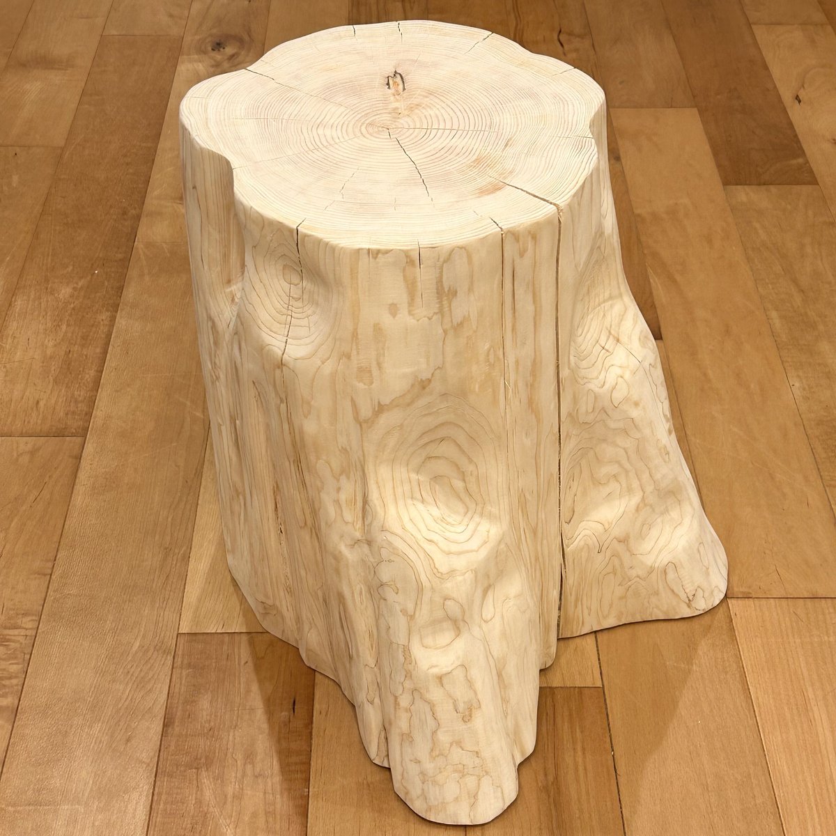 Hinoki Wood Stool No.424