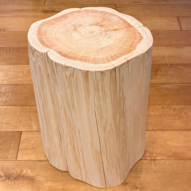 Hinoki Wood Stool No.1692 | Wood Factory Silky