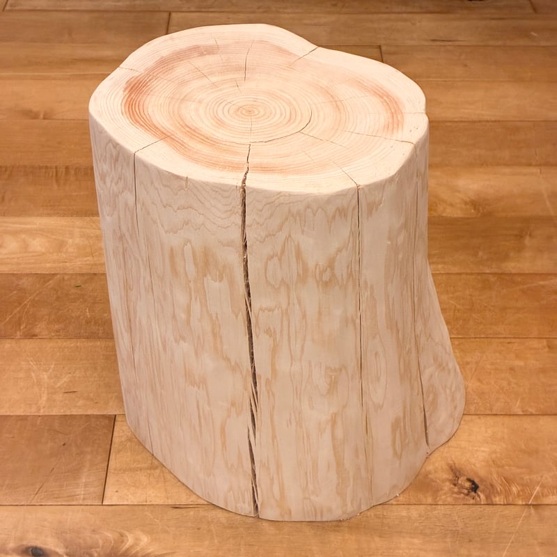 森の丸太スツール＜ヒノキ磨き仕上げ＞ STOOL LOG HINOKI 椅子　No.1636 スツール ひのき　丸太 | 日々 iichi 椅子(チェア)・スツール